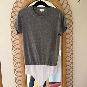 Ambitionist Boxy Tee Thong Bodysuit, size L